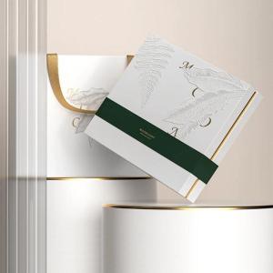 Quality Custom Printing Hard Rigid Cardboard Luxury Sliding Box With Ribbon Rope Gift Sleeve Drawer Box Packaging wholesale