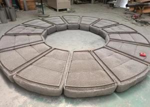 Quality High Efficiency 316L York 431 Mesh Pad Demister For Towers Customized Shape wholesale