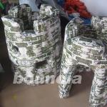 PVC tarpaulin Inflatable Army Bunker for Paintball Field Equipment