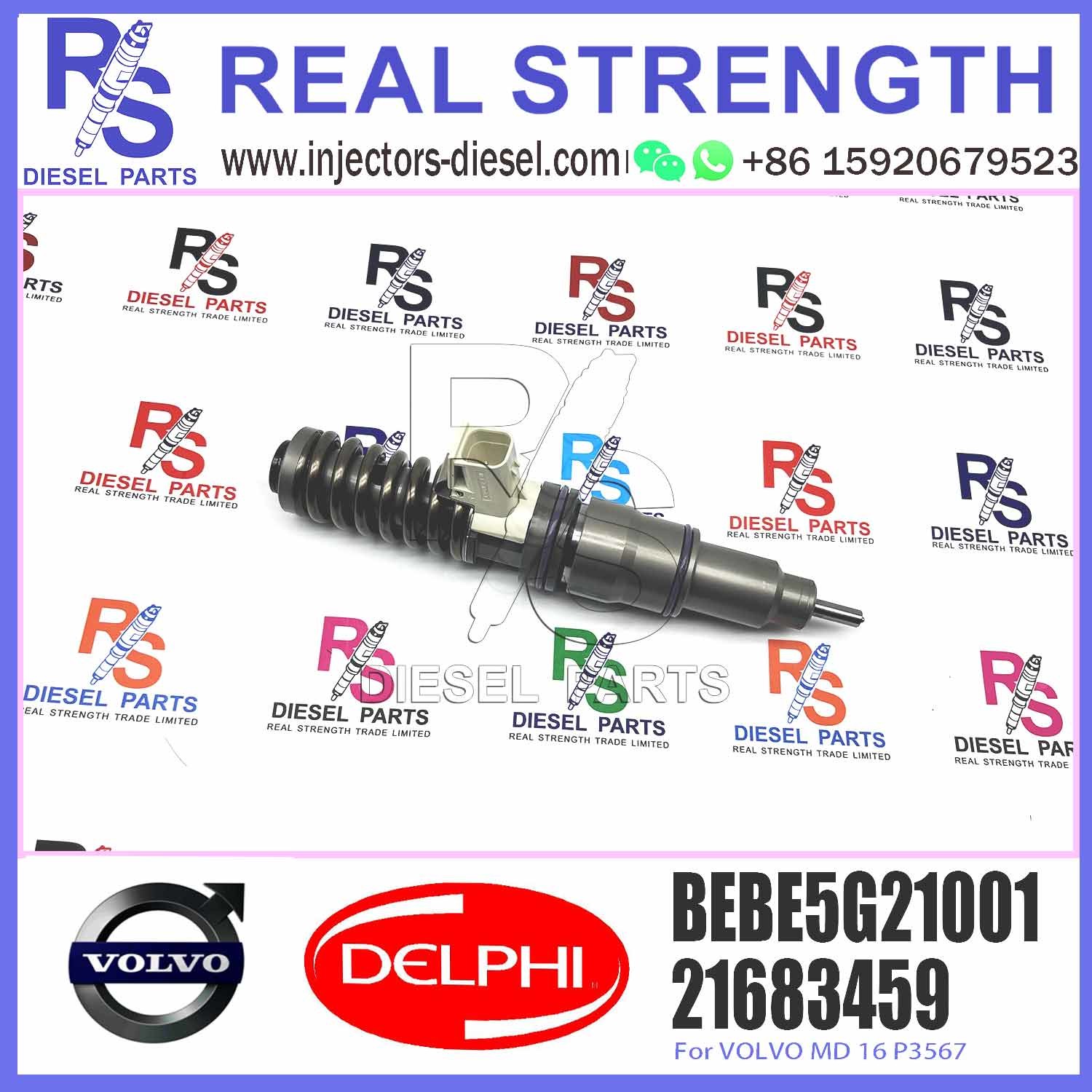 21683459 Common Rail Diesel Fuel Injector For V-O-L-V MD16 P3567 NOZZLE L371TBE 21683459 BEBE5G21001