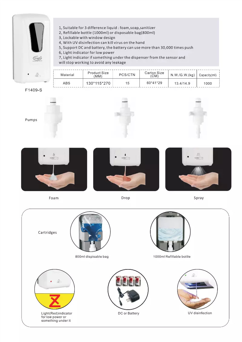 Medical Alcohol Gel 1000ml Disinfectant Hand Sanitizer Dispenser