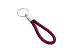 Zinc Alloy PU Leather Key Chains UV Printing Leather Key Ring Holder