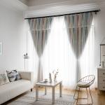 Modern Simplicity Green Leaf Digital Print Curtain Fabric
