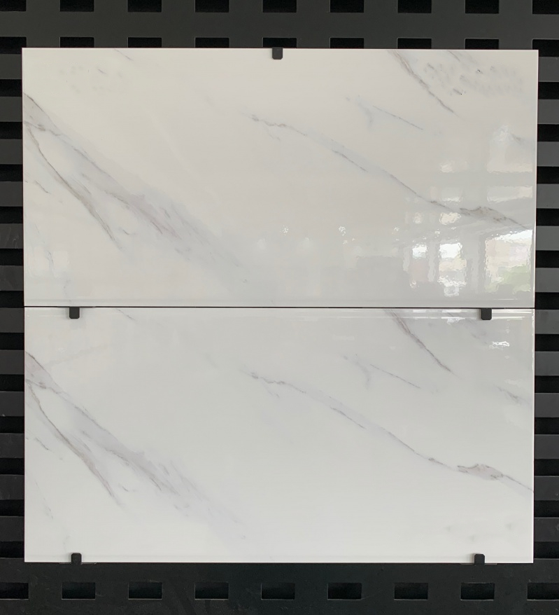 Foshan 300x600 mm White Glazed Ceramic Bathroom Wall Tiles Inkjet Printing Glossy