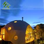 Outdoor 6~10 People Metal Geodesic Dome Tent For Camping