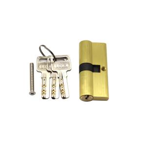 China 54mm Zinc Alloy Mortise Double Open Door Lock Cylinder With Normal Key on sale