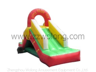 small simple inflatable bounce with slide