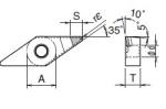 OEM VNMM PCD Inserts Polycrystalline Diamond Cutting Tools Sample Free