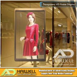 Quality Large Glass Window Transparent LED Poster Display for Brand Store wholesale