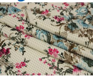 Quality 100% polyester printed pineapple velboa fabricmade in china wholesale