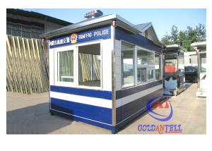Quality Color Steel Modular Security Guard House Outdoor Police Prefab House wholesale