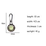Pocket Watch for Nurse Carabiner Clip Fob Medical Sports Outdoor Watch Vintage