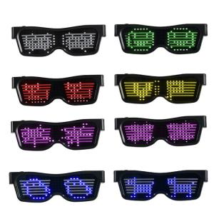 Quality Energy Saving ABS Plastic LED Light Up Glasses Battery Capacity 180mAH wholesale