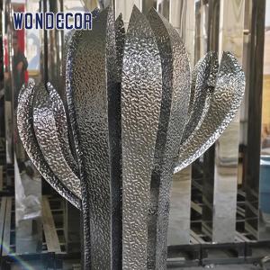 Quality Outdoor Large Abstract Cactus Casting Stainless Steel Sculpture wholesale