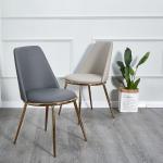 Home Furniture 0.18CBM 82cm Leather Gold Frame Modern Leisure Chair