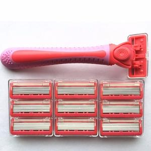 Quality 6 Blades Disposable Facial Razor Women with Razor Head Refills wholesale