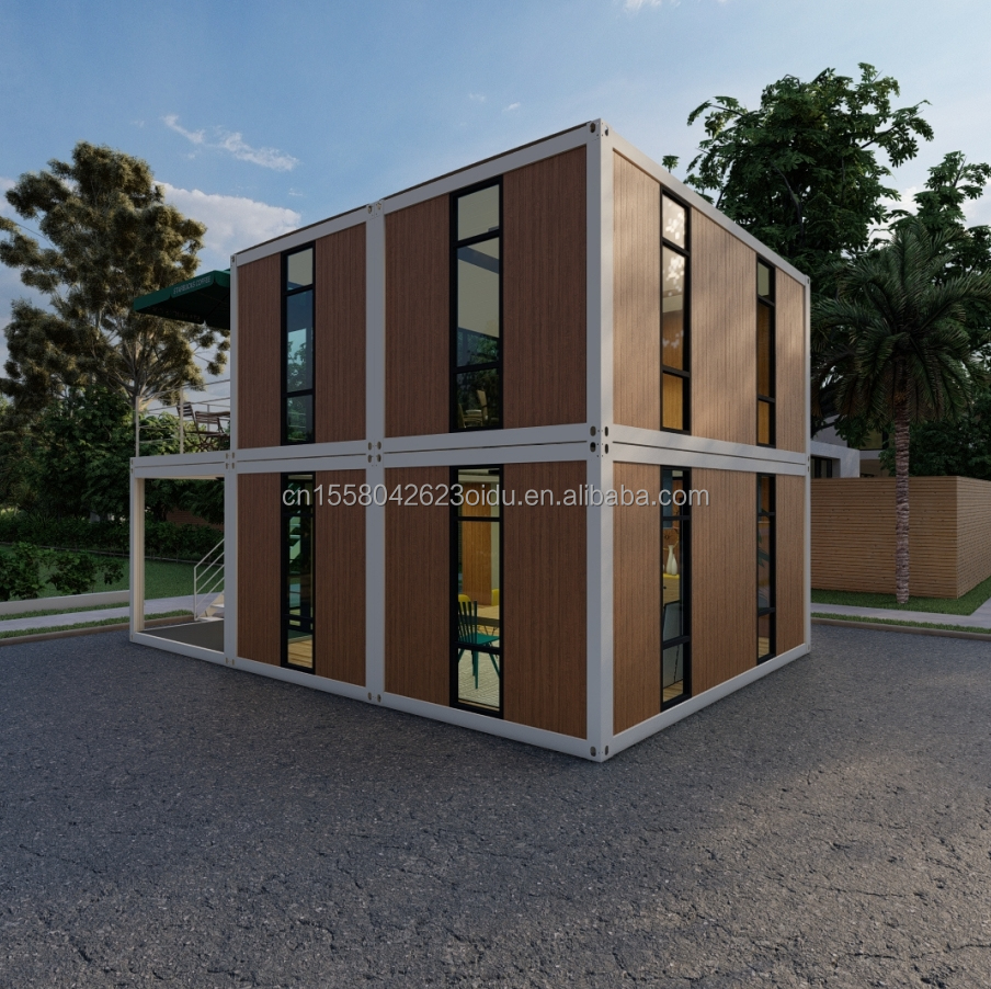 20ft/40ft Easy Move Prefabricated Flat Pack Container Wall 50/75/100mm Wave Sandwich Panel Portable Storage for Shop