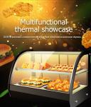 Hotel Club Fried Chicken Glass Food Warmer Display Showcase for Restaurant Cafe