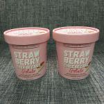 Custom Printed Paper Ice Cream Cups Disposable 16oz Food Grade Flexo Offset