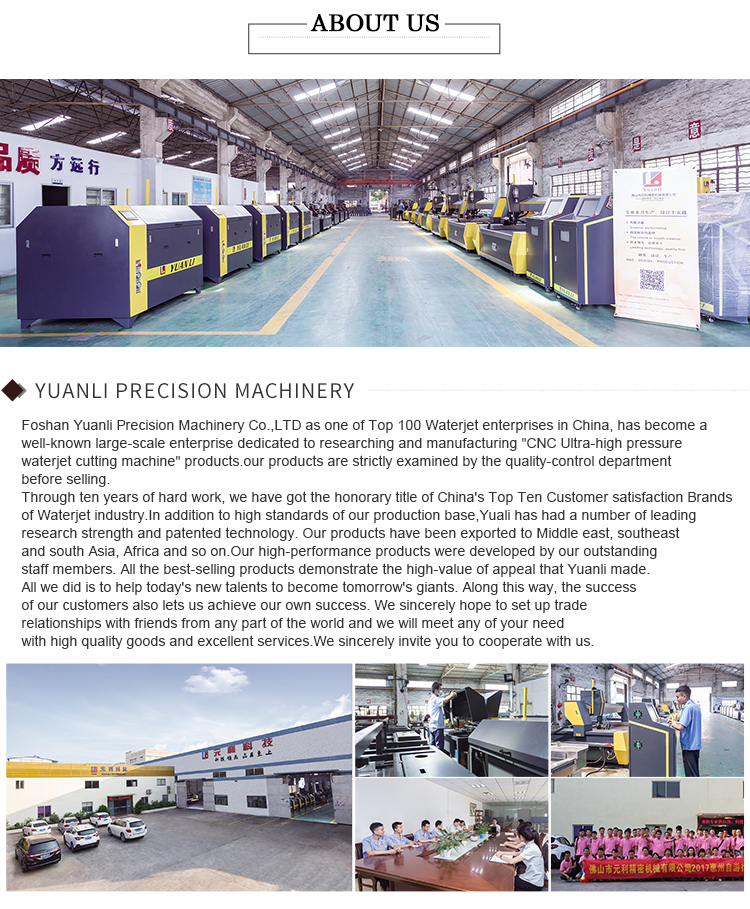 High Accuracy CNC Waterjet Glass Cutting Machine 6mm 12mm 15mm 19mm Thickness