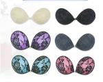 Sexy super light strapless stick on lace silicone bra supplier
