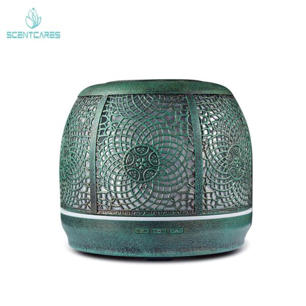 Cheap 7 Color LED 500ml Ultrasonic Metal Aroma Diffuser for sale