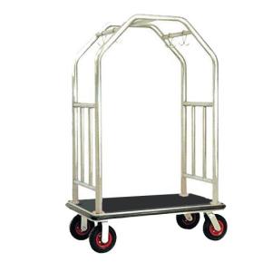 Quality Bright Luggage Cart Hotel Display Stand With Hooks / Luggage Cart Hotel Luggage Dolly wholesale