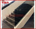 Double Steel Plate Staircase VK15S Railing tempered glass, Handrail b eech