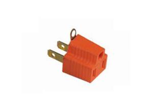 Quality Plastic OEM ODM Orange 2pin To 3pin Electric Plug Adapter wholesale