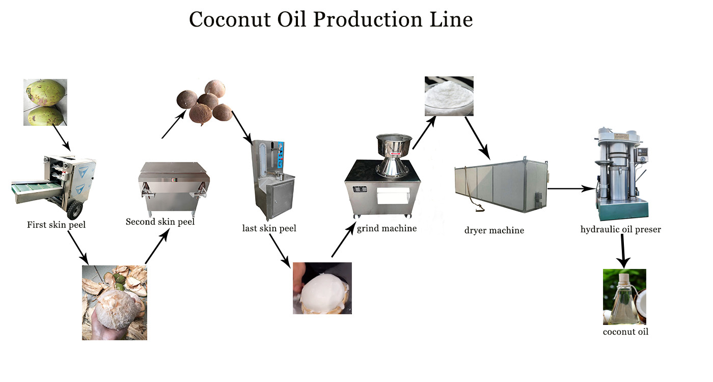 Electric Oil Line Hydraulic Oil Presser Cold Coconut Oil Pressing Machine Oil Line