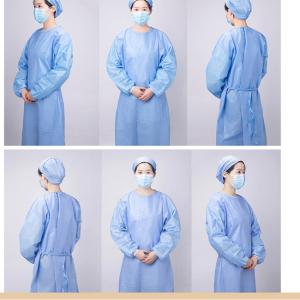 Quality PE PP CPE Waterproof 25GSM Surgical Isolation Gowns wholesale