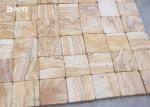 Yellow Sandstone Retaining Wall Blocks Sound Absorption Fire Prevention