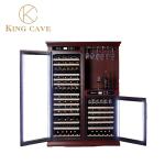 Electric Wine Cooler Cabinet Wood Wine Cooler 50 To 80% Humidity