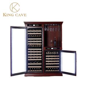 Quality Constant Temperature Wooden Wine Fridge Cabinet Low Noise Electric wholesale