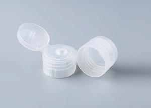 Quality 24/410 ribbed plastic flip top caps, screw-on PP caps wholesale, dispensing caps for liquid containers wholesale