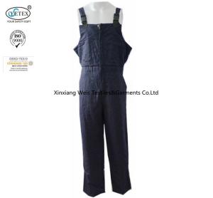 Quality Safety Protective Fire Retardant Insulated Bib Overalls Winter Navy Blue wholesale
