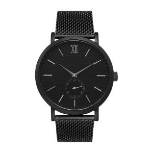 Quality Black Hydraulic Dial Mens Stainless Steel Watches Waterproof Classic Design wholesale