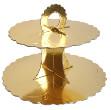 China DIY Foldable Three Layer Paper Cardboard Cake Stand on sale