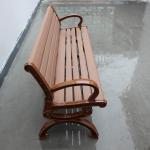 Traditional Rustic Garden Outdoor Wooden Bench With Recycle Composite Material