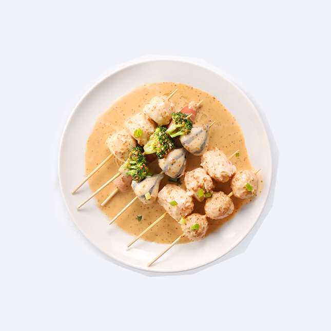 6pcs/ctn Sushi with Vegetables and Low Fat Sesame Salad Dressing Special Vinaigrette