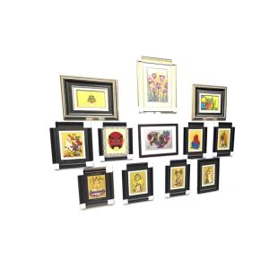 Quality Square Decor Gold Framed Wall Art For Bedroom 500 x 700mm Contemporary wholesale
