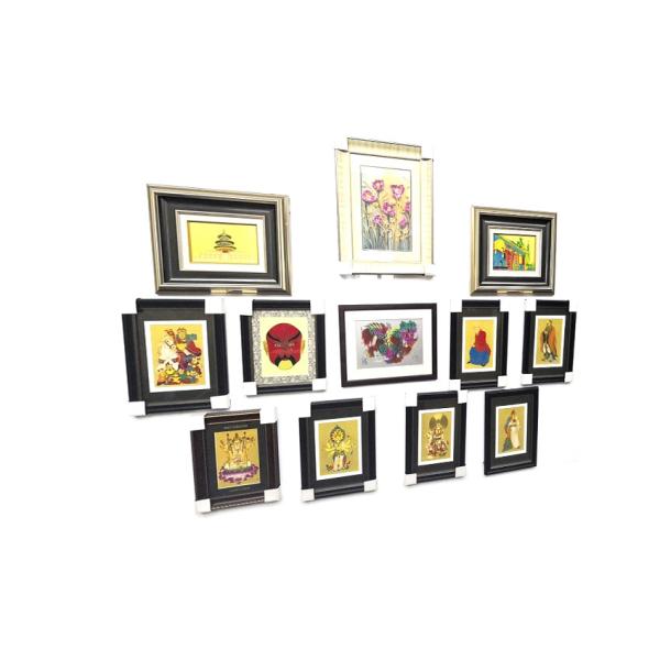Square Decor Gold Framed Wall Art For Bedroom 500 x 700mm Contemporary