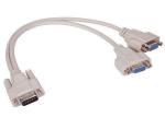 Beige Color Monitor Video Cable High Fidelity Transmission HDPE Insulation