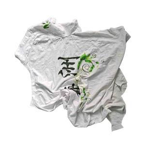 Quality 2kg/bale White T Shirt Rags wholesale