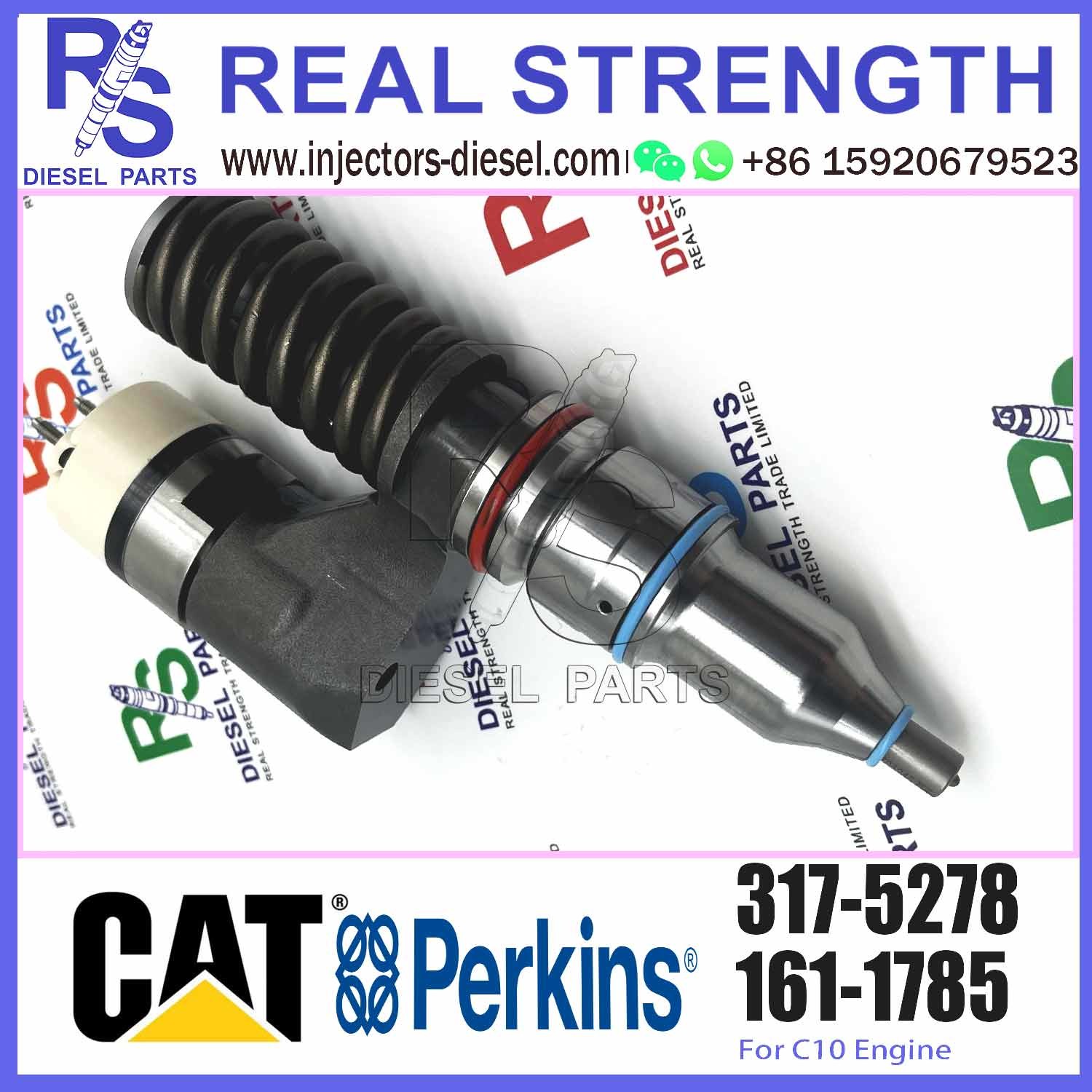 Excavator Parts C10 Engine Injectors 317-5278 161-1785 3175278 1611785 Fuel Nozzle For CAT