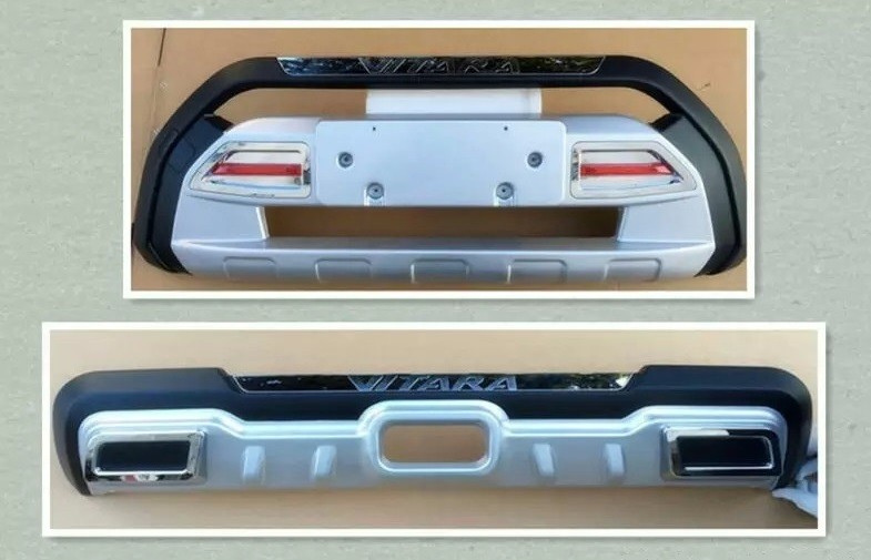 Suzuki New Vitara 2015 2016 Car Bumper Guard Front And Rear Black & Silver