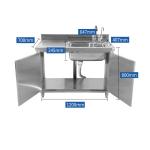 Silver 0.4-1.2mm Stainless Steel Storage Cabinets