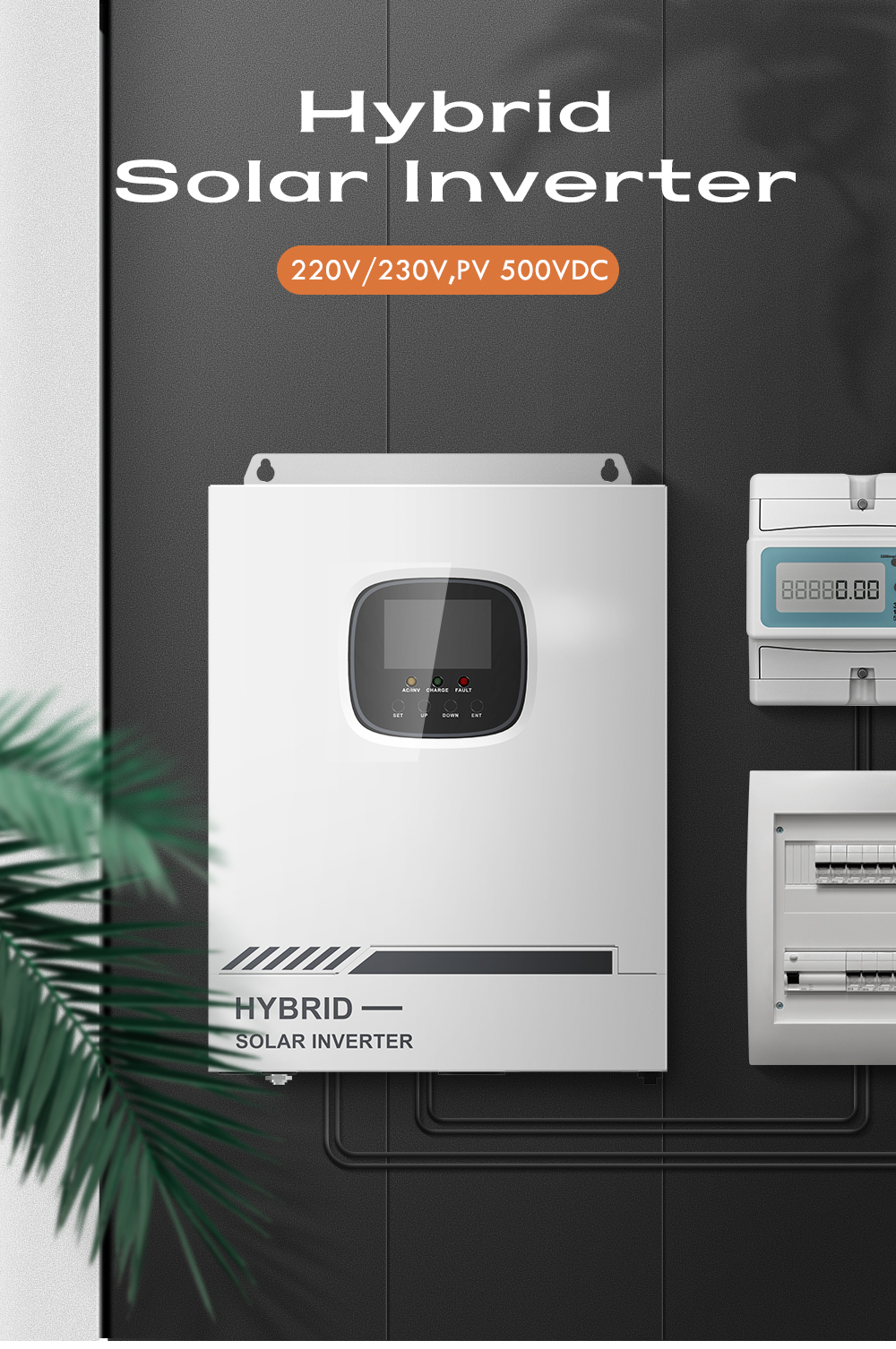 5kw Three Phase Solar Hybrid Inverter 5000W Energy Storage System 220V 230V