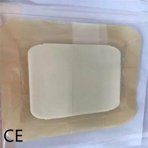 Quality Bordered Silicone Adhesive Dressing Soft Wound Bed Sore Dressing Pad 10*10cm wholesale