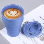 OEM Eco Friendly Collapsible Travel Coffee Mug Silicone Foldable With Lid